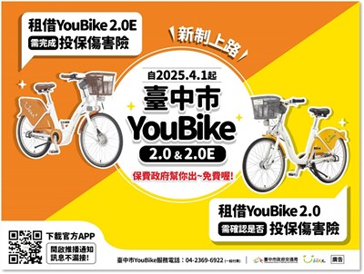114年4月起租借YouBike投保傷害險宣導海報