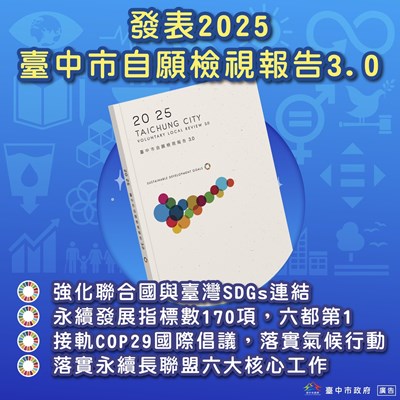 2025臺中市自願檢視報告3.0宣導海報