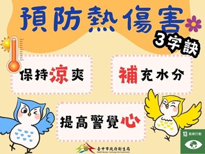 預防熱傷害宣導圖卡